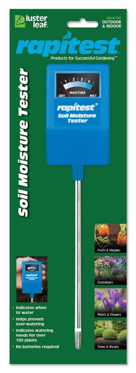 custom moisture meter soil tests|rapitest soil moisture tester chart.